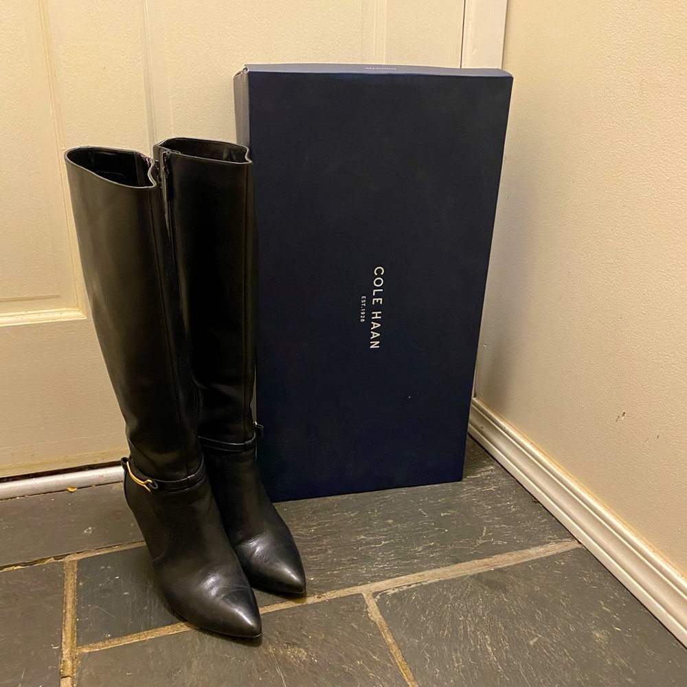 Cole Haan Loveth Leather Long Boots